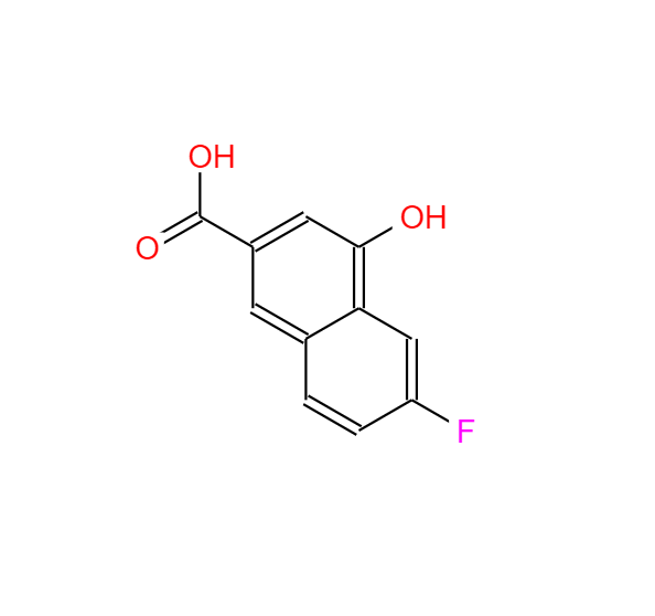 6-氟-4-羟基-2-萘甲酸,6-FLUORO-4-HYDROXY-2-NAPHTHOIC ACID