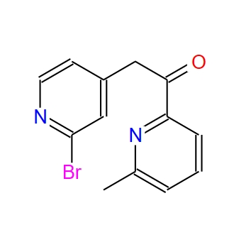 2-(2-溴-4-吡啶)-1-(6-甲基-2-吡啶)乙酮,2-(2-BROMOPYRIDIN-4-YL)-1-(6-METHYLPYRIDIN-2-YL)ETHANONE