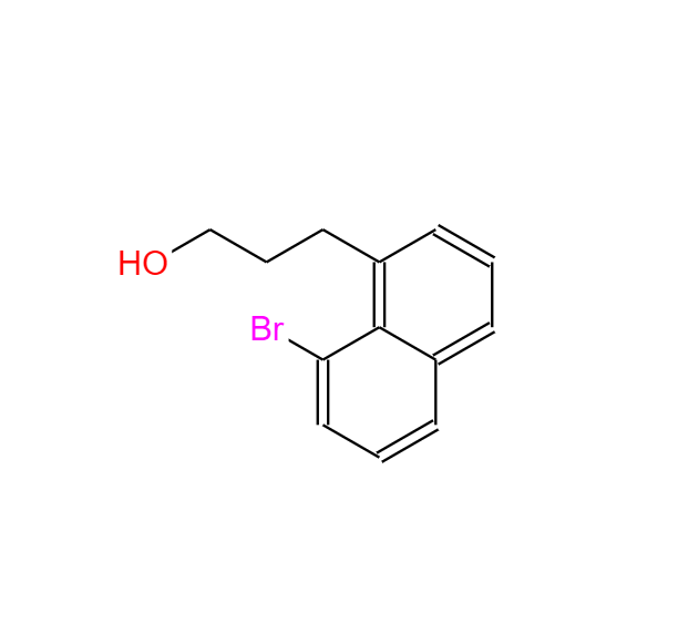 8-溴-1-萘丙醇,1-Naphthalenepropanol, 8-bromo-