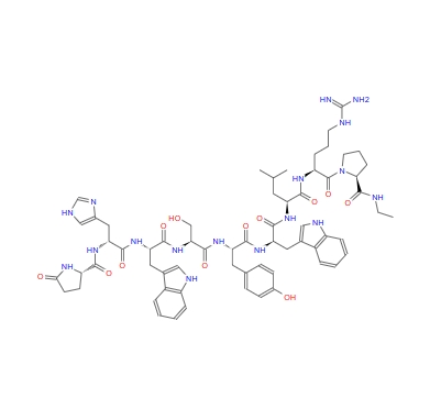 (Des-Gly10,D-His2,D-Trp6,Pro-NHEt9)-LHRH,(Des-Gly10,D-His2,D-Trp6,Pro-NHEt9)-LHRH