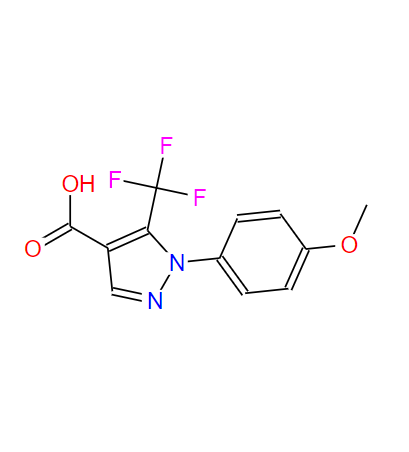 1-(4-甲氧苯基)-5-(三氟甲基)-1H-吡唑-4-羧酸,1-(4-Methoxyphenyl)-5-(trifluoromethyl)-1H-pyrazole-4-carboxylic acid