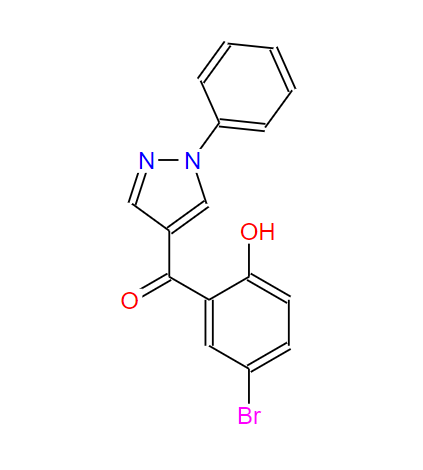 (5-溴-2-羟基苯)-(1-苯基-1H-吡唑-4-基)甲酮,(5-Bromo-2-hydroxy-phenyl)-(1-phenyl-1H-pyrazol-4-yl)ketone