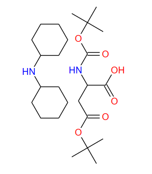 N-叔丁氧羰基-D-天冬氨酸-BETA-叔丁酯二环己胺盐,BOC-D-ASP(OTBU)-OH DCHA