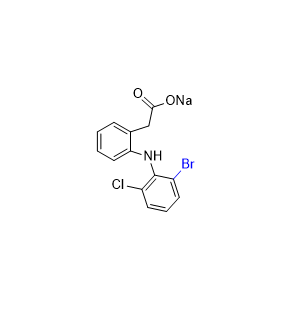 双氯芬酸钠杂质19,sodium 2-(2-((2-bromo-6-chlorophenyl)amino)phenyl)acetate