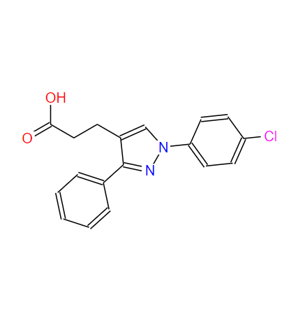 1-(4-氯苯基)-3-苯基吡唑-4-丙酸,1-(4-Chlorophenyl)-3-phenylpyrazole-4-propionic acid