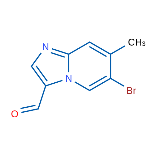 6-Bromo-7-methylimidazo[1,2-a]pyridine-3-carbaldehyde,6-Bromo-7-methylimidazo[1,2-a]pyridine-3-carbaldehyde