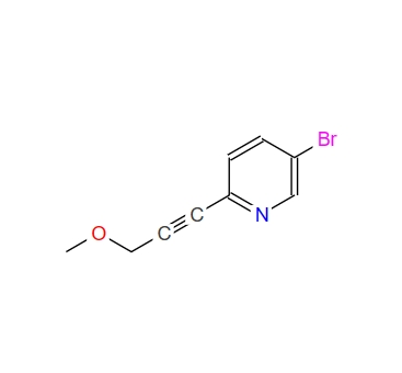 5-bromo-2-(3-methoxyprop-1-ynyl)pyridine,5-bromo-2-(3-methoxyprop-1-ynyl)pyridine