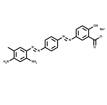 5-((4-((2,4-二氨基-5-甲基苯基)偶氮)苯基)偶氮)-2-羥基苯甲酸鈉,Sodium 5-((4-((2,4-diamino-5-methylphenyl)diazenyl)phenyl)diazenyl)-2-hydroxybenzoate