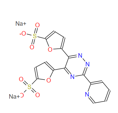 3-(2-吡啶基)-5,6-雙(5-硫代-2-呋喃基)-1,2,4-三嗪二鈉鹽水合物,3-(2-PYRIDYL)-5,6-BIS(5-SULFO-2-FURYL)-1 ,2,4-TRIAZINE, DINA SALT/XH20