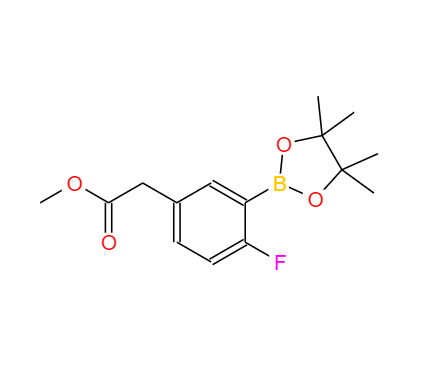 2-氟-5-(甲氧基甲酰基甲基)苯硼酸频哪醇酯,2-FLUORO-5-(METHOXYCARBONYLMETHYL)PHENYLBORONIC ACID, PINACOL ESTER