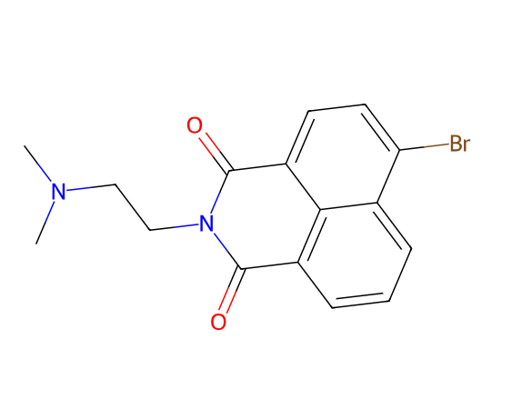 6-bromo-2-[2-(dimethylamino)ethyl]benzo[de]isoquinoline-1,3-dione,6-bromo-2-[2-(dimethylamino)ethyl]benzo[de]isoquinoline-1,3-dione
