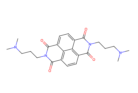 FY050,PDINN,2,7-双(3-(二甲氨基丙基)苯并[LMN][3,8]菲咯林-1,3,6,8(2H,7H)-四酮,2,7-双(3-(二甲基氨基)丙基)苯并[LMN][3,8]菲咯啉-1,3,6,8-(2H,7H)-四酮,NDI-N,NDI-N,S5211,2,7-bis[3-(dimethylamino)propyl]-Benzo[lmn][3,8]phenanthroline-1,3,6,8(2H,7H)- tetrone,N,N’