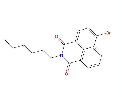 6-bromo-2-hexyl-1H-benzo[de]isoquinoline-1,3(2H)-dione,6-bromo-2-hexyl-1H-benzo[de]isoquinoline-1,3(2H)-dione