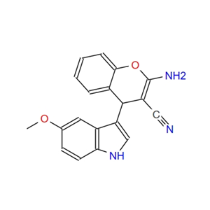 2-amino-4-(5-methoxy-1H-indol-3yl)-4H-chromene-3-carbonitrile 953803-01-5