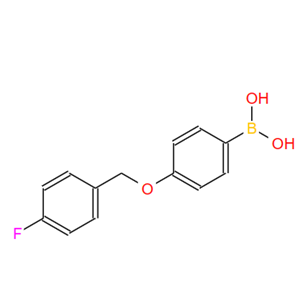 871125-82-5；4-(4'-氟苄氧基)苯基硼酸；(4-((4-fluorobenzyl)oxy)phenyl)boronic acid