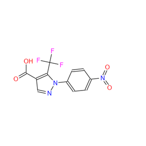 142818-03-9 1-(4-硝基苯基)-5-(三氟甲基)-1H-吡唑-4-羧酸