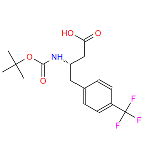 270065-80-0;BOC-(S)-3-氨基-4-(4-三氟甲苯基)-丁酸;Boc-(S)-3-amino-4-(4-trifluoromethylphenyl)-butyric acid