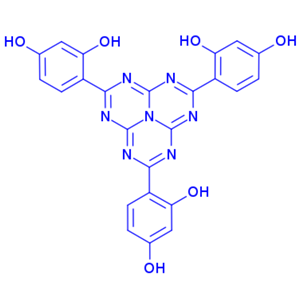 2,5,8-tris(2,4-dihydroxyphenyl)-1,3,4,6,7,9,9b-heptaazaphenalene