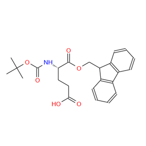 133906-29-3;(S)-5-((9H-芴-9-基)甲氧基)-4-((叔丁氧基羰基)氨基)-5-氧代戊酸;N-alpha-tert-butyloxycarbonyl-glutamic acid beta-fluorenylmethyl ester