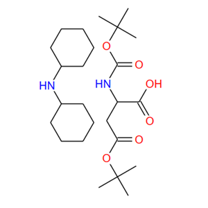 200334-95-8;N-叔丁氧羰基-D-天冬氨酸-BETA-叔丁酯二环己胺盐;BOC-D-ASP(OTBU)-OH DCHA