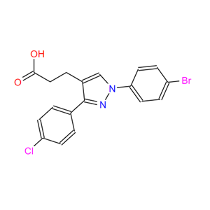 870704-03-3 1-(4-溴苯基)-3-(4-氯苯基)吡唑-4-丙酸
