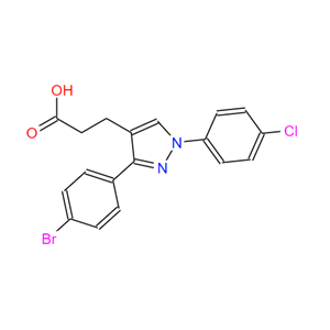 870704-04-4 3-(4-溴苯基)-1-(4-氯苯基)吡唑-4-丙酸