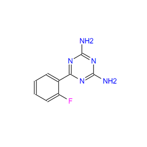 2,4-二氨基-6-(2-氟苯基)-1,3,5-三嗪,2,4-DIAMINO-6-(2-FLUOROPHENYL)-1,3,5-TRIAZINE