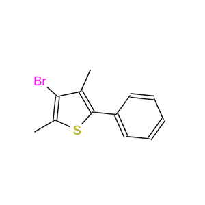 3-溴-2,4-二甲基-5-苯基噻吩,3-BROMO-2,4-DIMETHYL-5-PHENYLTHIOPHENE