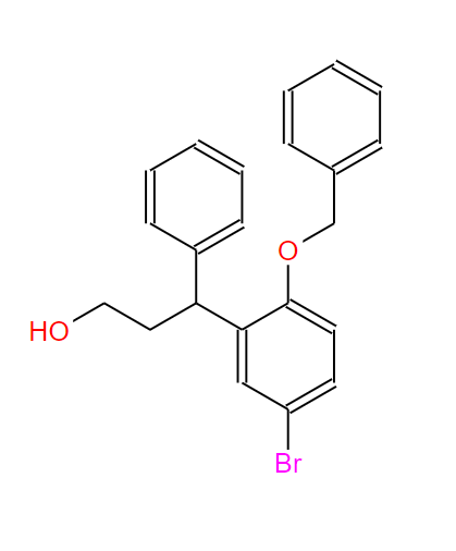 3-(2-苄氧基-5-溴苯基)-3-苯丙醇,5-Bromo-gamma-phenyl-2-(phenylmethoxy)benzenepropanol