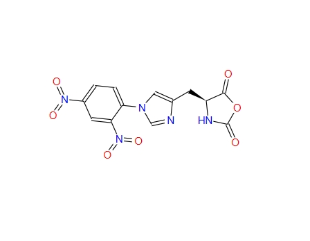 (S)-4-[1-(2,4-dinitro-phenyl)-1H-imidazol-4-ylmethyl]-oxazolidine-2,5-dione,(S)-4-[1-(2,4-dinitro-phenyl)-1H-imidazol-4-ylmethyl]-oxazolidine-2,5-dione