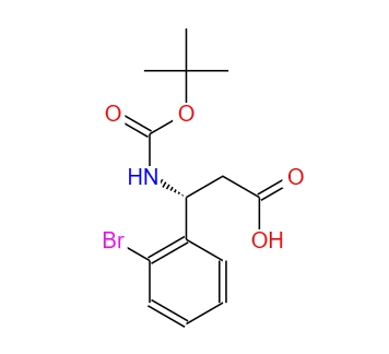 Boc-(R)-3-氨基-3-(2-溴苯基)-丙酸,Boc-(R)-3-Amino-3-(2-bromophenyl)-propionic acid