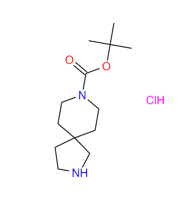 2,8-二氮杂螺[1,4]癸烷-8-羧酸叔丁酯盐酸盐,2,8-Diazaspiro[4.5]decane-8-carboxylic acid, 1,1-dimethylethyl ester, hydrochloride (1:1)