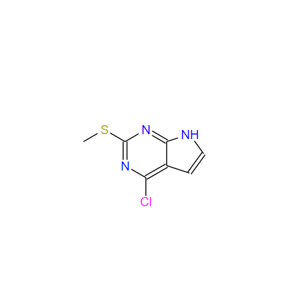 4-氯-2-(甲硫基)-7H-吡咯并[2,3-D]嘧啶,5-chloro-3-methylsulfanyl-2,4,9-triazabicyclo[4.3.0]nona-2,4,7,10-tetraene