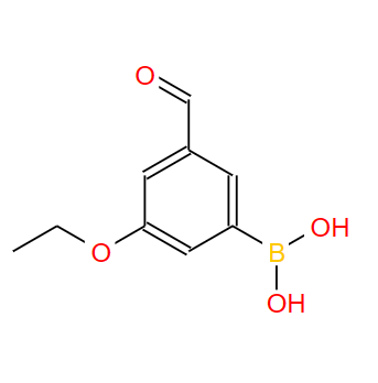 3-乙氧基-5-甲酰基苯硼酸,(3-ethoxy-5-formylphenyl)boronic acid