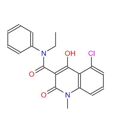 拉喹莫德,5-chloro-N-ethyl-4-hydroxy-1-methyl-2-oxo-N-phenylquinoline-3-carboxamide