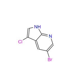 5-溴-3-氯-7-氮杂吲哚,5-Bromo-3-chloro-1H-pyrrolo[2,3-b]pyridine