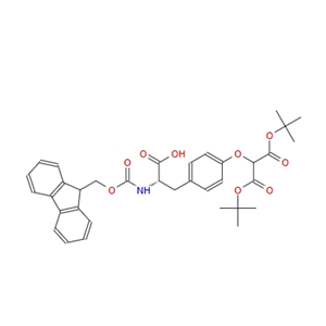 N-[(9H-芴-9-基甲氧基)羰基]-L-酪氨酸 O-丙二酸二叔丁酯 168135-77-1