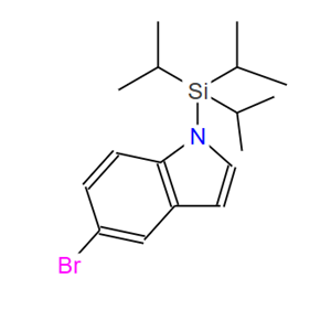 128564-66-9；5-溴-1-(三异丙基硅基)-1H-吲哚；5-BROMO-1-(TRIISOPROPYLSILYL)-1H-INDOLE