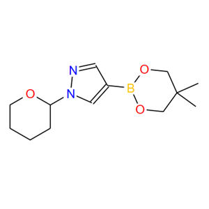1072944-26-3；1-(2-四氢吡喃基)-1H-吡唑-4-硼酸新戊二醇酯；1-(2-Tetrahydropyranyl)-1H-pyrazole-4-boronic acid neopentyl glycol ester