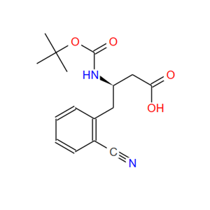 269726-80-9；N-叔丁氧羰基-(R)-3-氨基-4-(2-氰基苯基)丁酸；BOC-(R)-3-AMINO-4-(2-CYANO-PHENYL)-BUTYRIC ACID