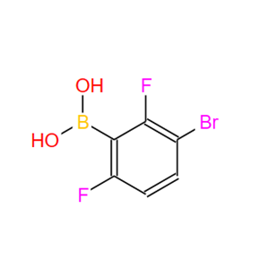 352535-84-3；3-溴-2.6-二氟苯硼酸；3-BROMO-2 6-DIFLUOROPHENYLBORONIC ACID