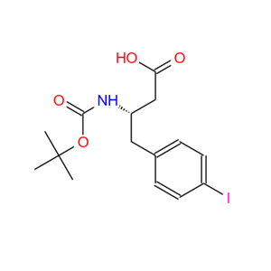 270065-71-9；BOC-(S)-3-氨基-4-(4-碘苯基)-丁酸；BOC-(S)-3-AMINO-4-(4-IODO-PHENYL)-BUTYRIC ACID