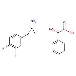 (1R,2S)-2-(3,4-二氟苯基)環(huán)丙胺 (R)-扁桃酸鹽  376608-71-8