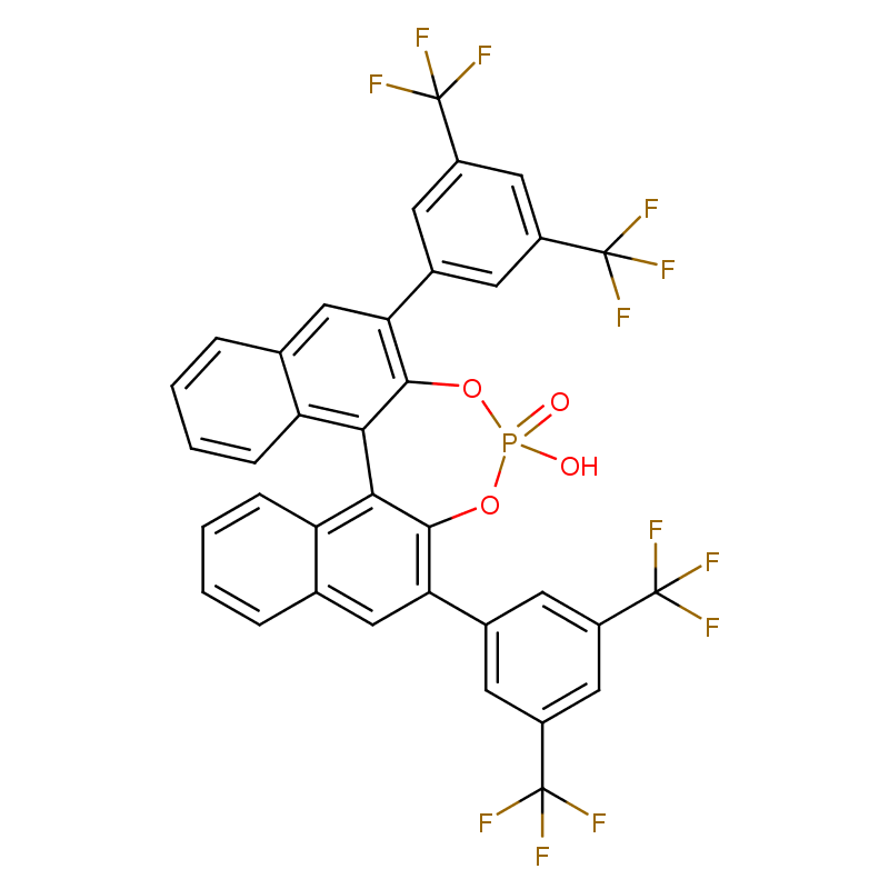 (R)-3,3’-雙[3,5-二(三氟甲基)苯基]-1,1’-聯(lián)萘酚膦酸酯,(R)-3,3'-Bis[3,5-bis(trifluoromethyl)phenyl]-1,1'-binaphthyl-2,2'-diyl Hydrogen Phosphate