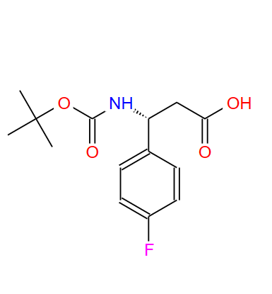 BOC-(R)-3-氨基-3-(4-氟苯基)-丙酸,BOC-(R)-3-AMINO-3-(4-FLUORO-PHENYL)-PROPIONIC ACID