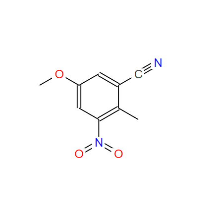 5-Methoxy-2-methyl-3-nitrobenzonitrile,5-Methoxy-2-methyl-3-nitrobenzonitrile