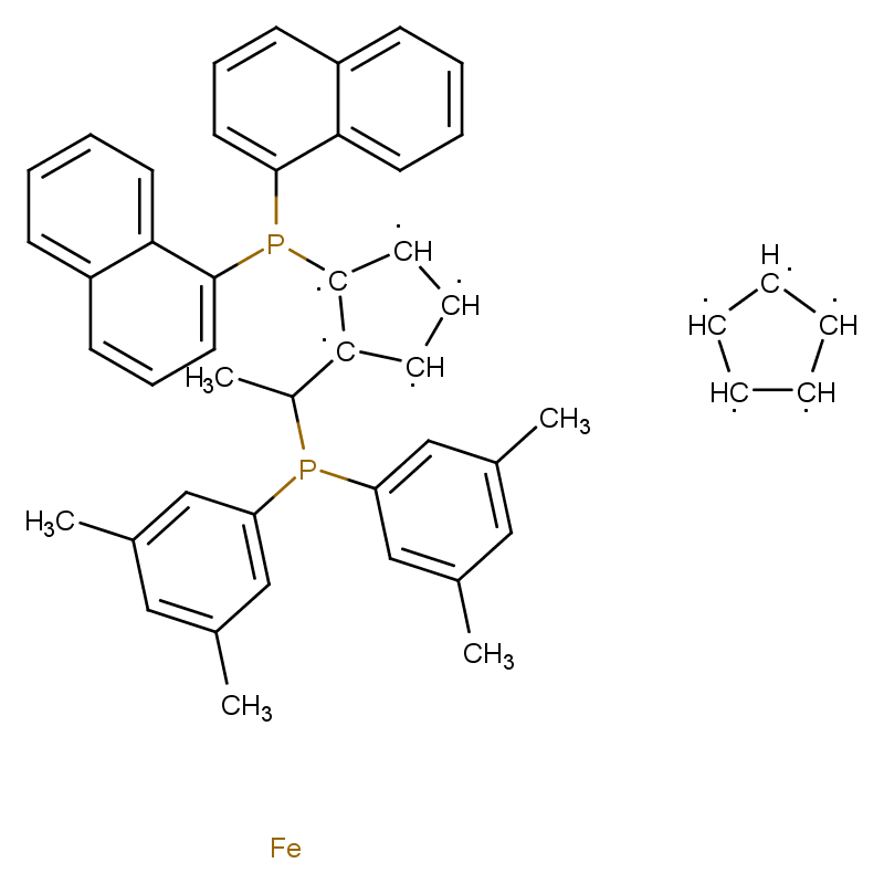 (R)-1-{(SP)-2-[二(1-萘基)膦]二茂鐵基}乙基二(3,5-二甲苯基)膦,(R)-(-)-1-[(S)-2-(Di-1-naphthylphosphino)ferrocenyl]ethyldi-3,5-xylylphosphine