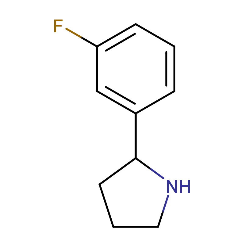 (R)-2-(3-氟苯基)吡咯烷,(R)-2-(3-Fluorophenyl)pyrrolidine