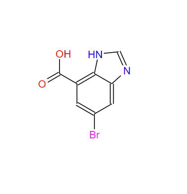 6-溴-1H-苯并[d]咪唑-4-羧酸,6-BROMO-1H-BENZOIMIDAZOLE-4-CARBOXYLIC ACID