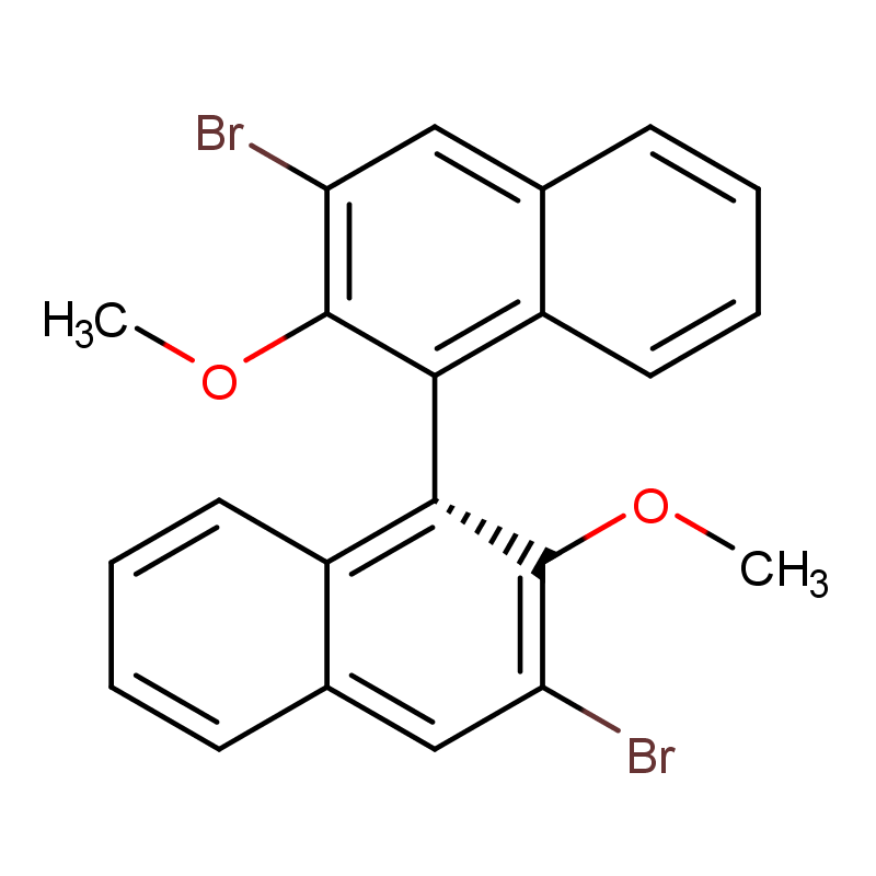 (R)-3,3"-二溴-2,2"-二甲氧基-1,1"-联萘酚,(R)-3,3'-Dibromo-2,2'-dimethoxy-1,1'-binaphthalene